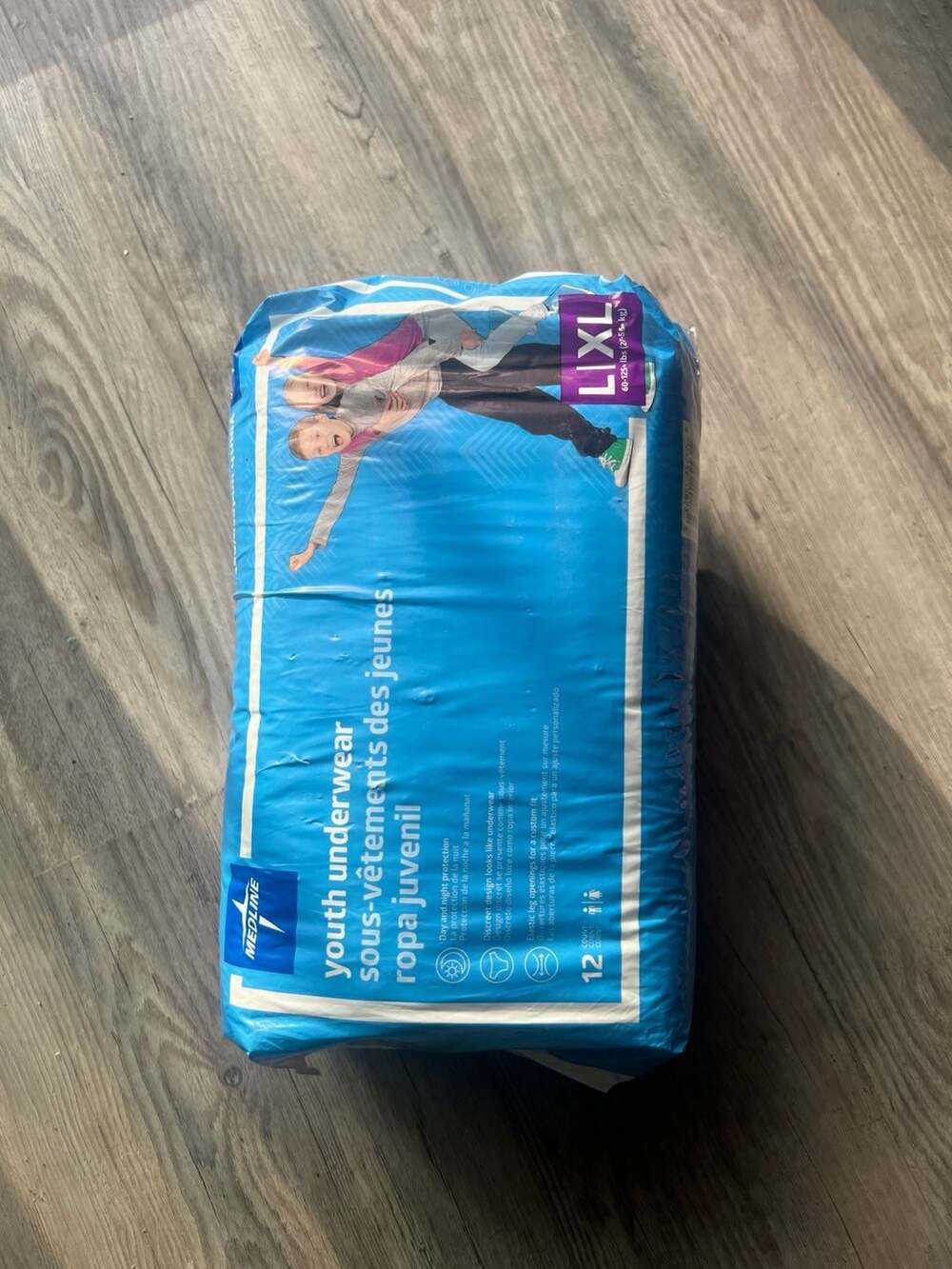 Medline Youth Underwear L/XL 12 Count